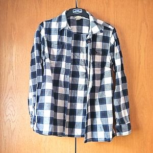 Womens Duluth Trading Post checkered flannel, small